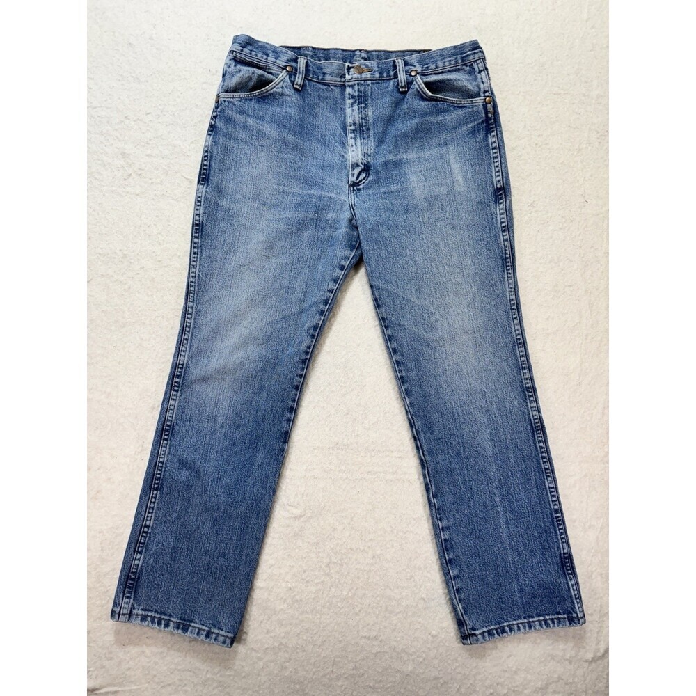 Wrangler Loose Bootcut Mens 36x30 Blue Jeans Grunge Y2k Cowboy